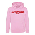 BUBBLE TEXT PINK KIDS HOODIE - SIZE - 1/2