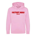 BUBBLE TEXT PINK KIDS HOODIE - SIZE - 7/8