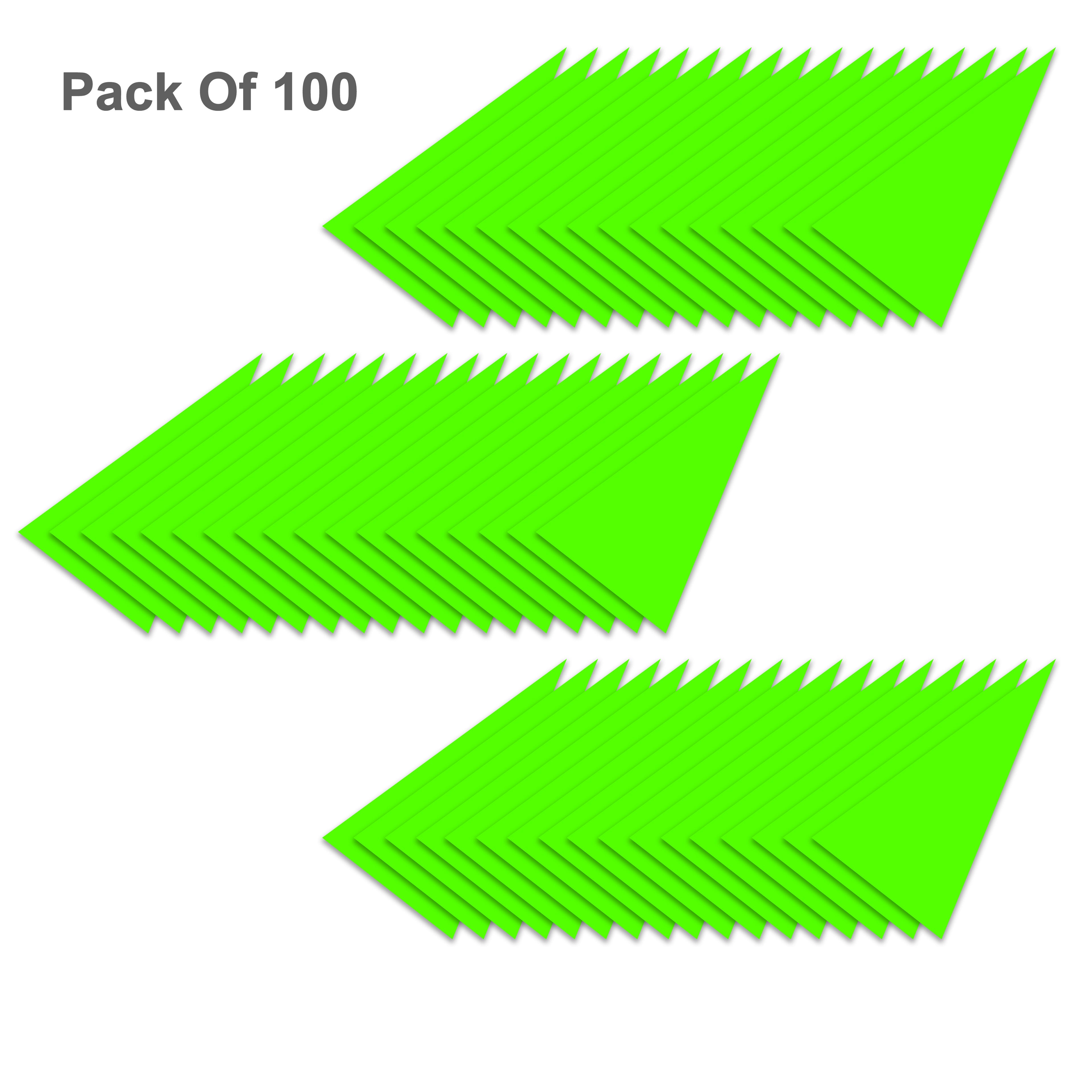 ENDURO TRACK MARKING ARROWS NEON GREEN 100PCS