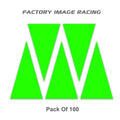 ENDURO TRACK MARKING ARROWS NEON GREEN 100PCS