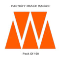 ENDURO TRACK MARKING ARROWS NEON ORANGE 100PCS