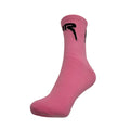 UNISEX SOCKS PINK WITH BLACK FIR DESIGN SIZE L (UK 7-11)