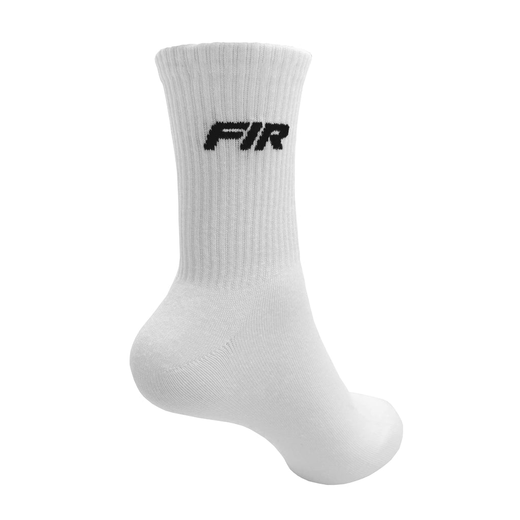 UNISEX SOCKS WHITE WITH BLACK FIR DESIGN SIZE L (UK 7-11)