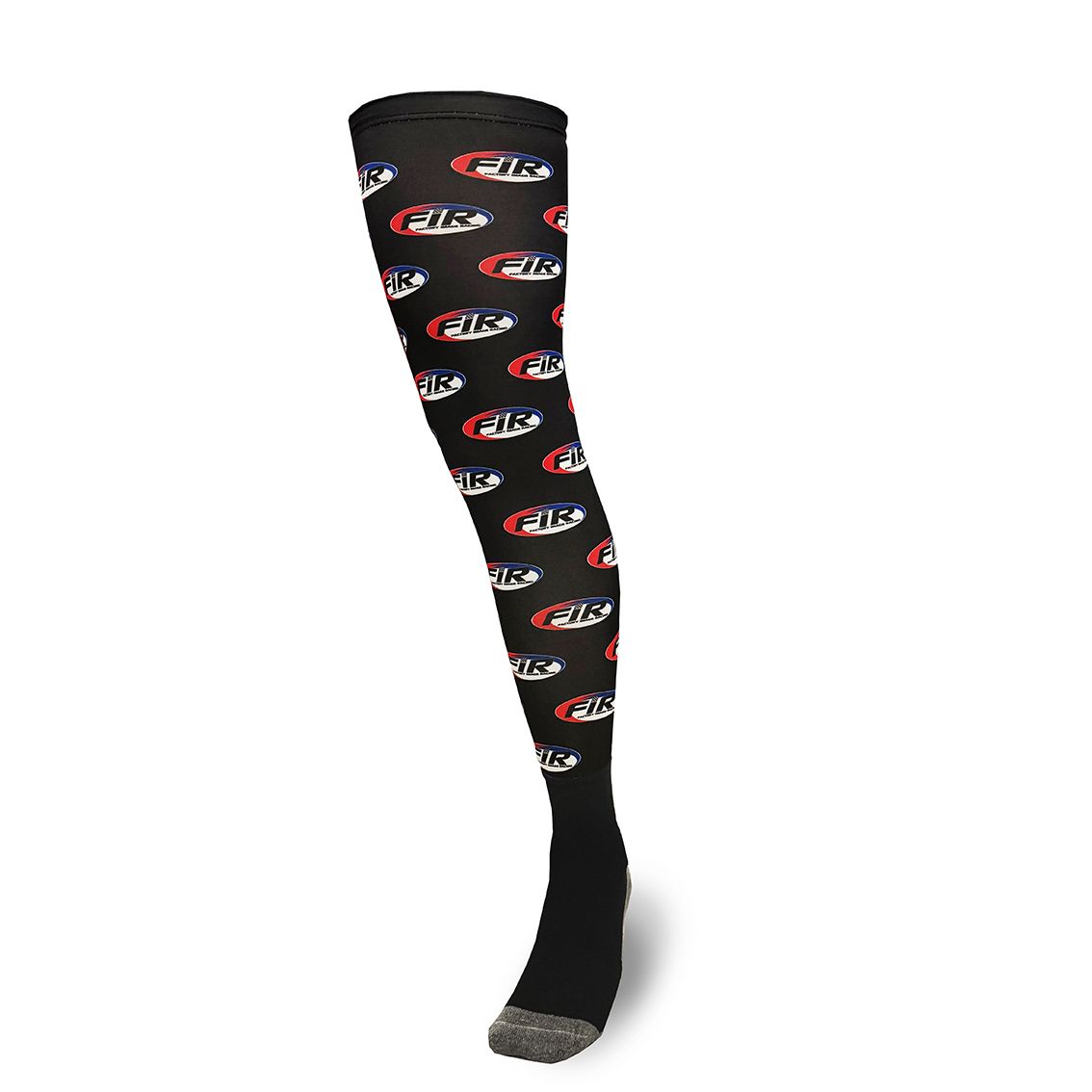 KNEE BRACE MX ENDURO SOCKS WITH FIR RED BLUE DESIGN SIZE S/M SIZE UK 3-7
