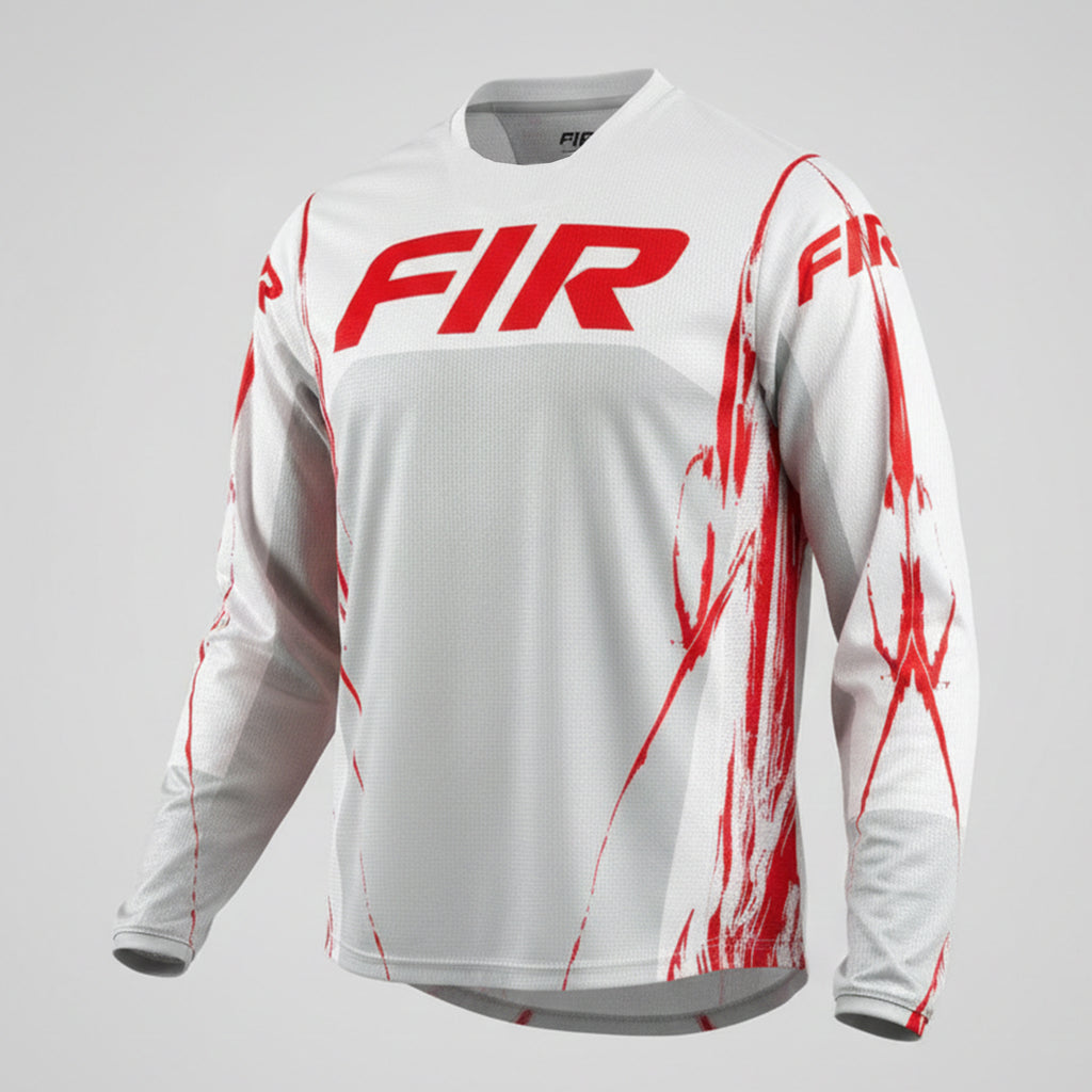 EFFEX JERSEY GREY AND RED M, MX RACE WEAR, ENDURO GEAR
