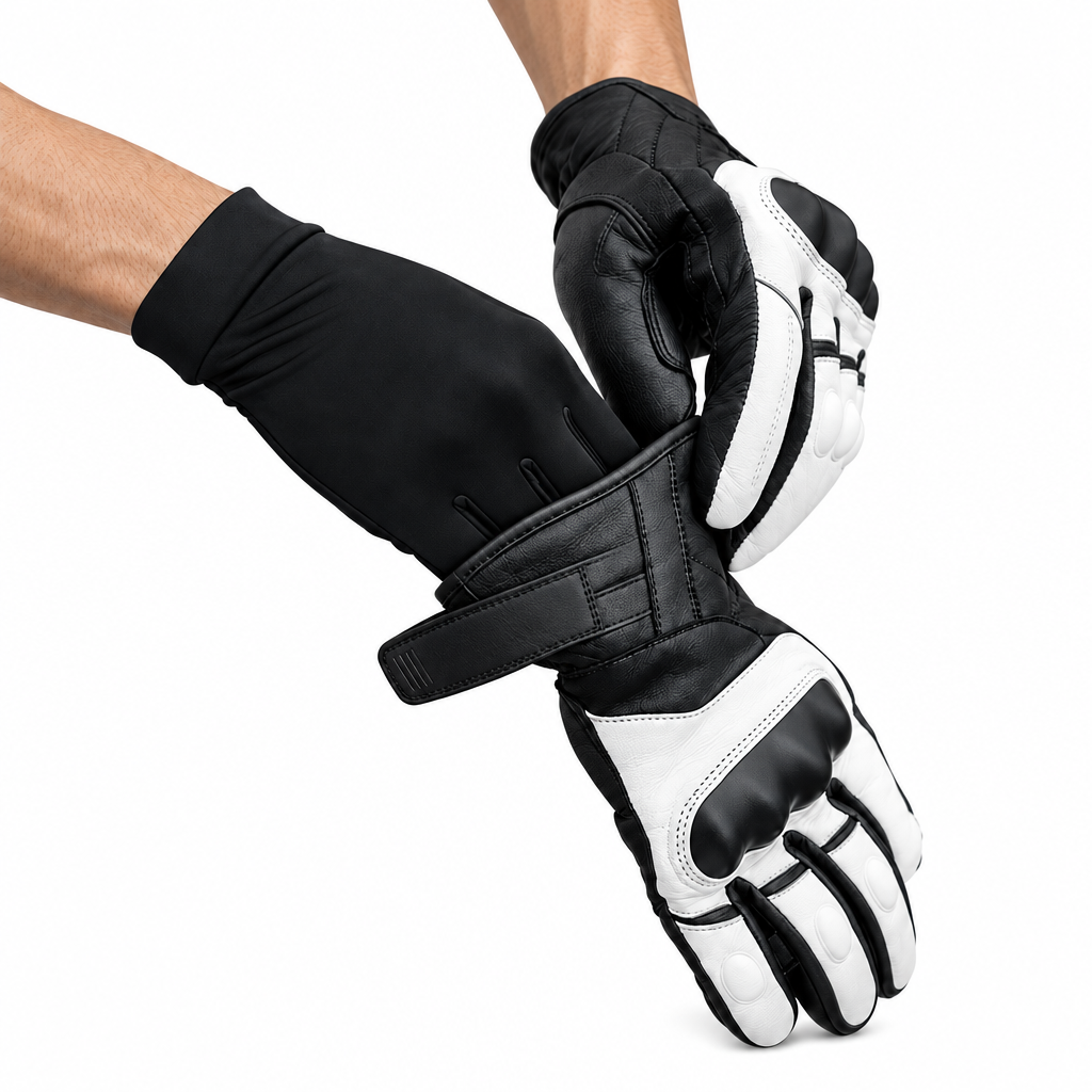 MOTORCYCLE LINER GLOVES FULL FINGER UNISEX ONE SIZE BREATHABLE LIGHTWEIGHT ALL SEASON 1 PIECE