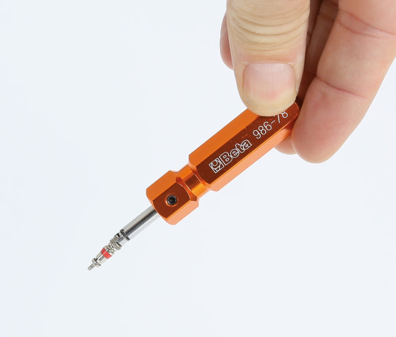 Tyre Valve Screwdriver Short Model 18mm - Beta Tools 986 48