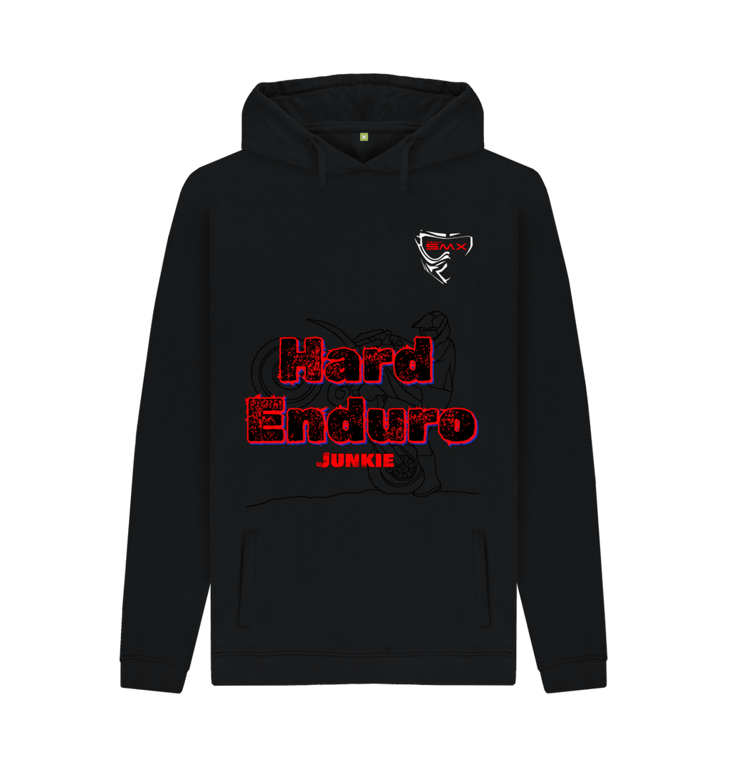 Black Printed Hoody Front