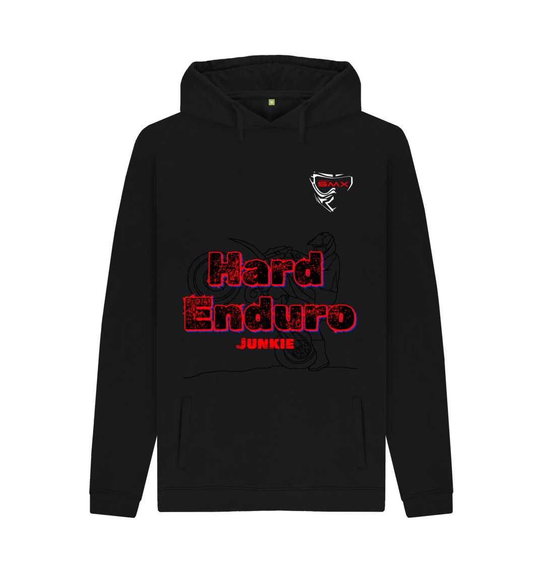 Black Printed Hoody Front
