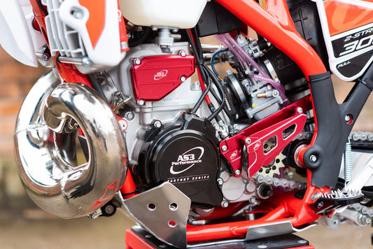 BETA 250 300 350 390 480 RR XTRAINER AS3 FRONT SPROCKET GUARD COVER CASE SAVER RED