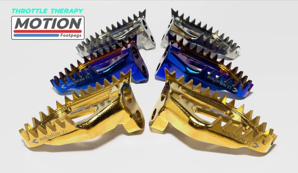 MOTION FACTORY FLEX-MOUNT FOOTPEGS - TRAIL ADVENTURE KTM HUSQVARNA GASGAS BETA SHERCO YAMAHA BMW KOVE GPX