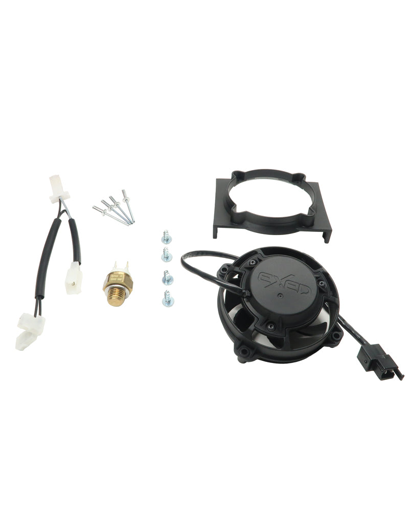 Exed Parts™ – Kit with Fan and Mounting Bracket for BETA RR, with Thermoswitch and Beta Original wiring harness, 2020 to 2023