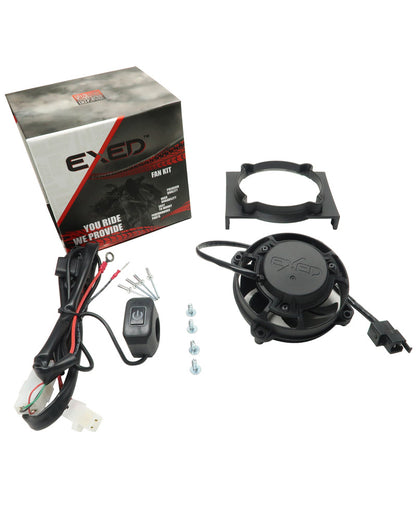 Exed Parts™ – Kit with Exed Radiator Fan and Mounting Bracket for BETA RR, with Led ON/OFF Switch, Models from 2020 to 2023