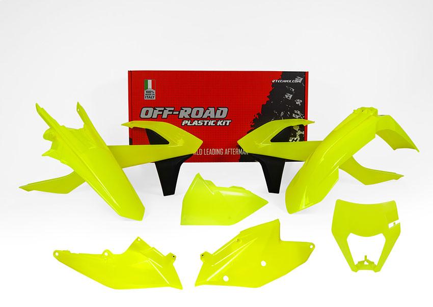 PLASTIC KIT/6 17-19 EXC/EXC-F, ORANGE ENDURO KIT, RTECH R-KITKTM-AR0-517