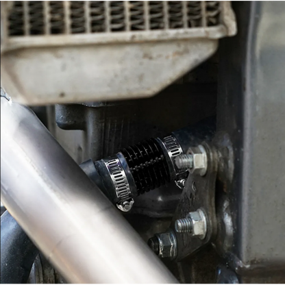 Superenfriador en línea para motocicleta Mitigator para manguera de radiador, se adapta a manguera universal de 0,76 ″ de diámetro interior