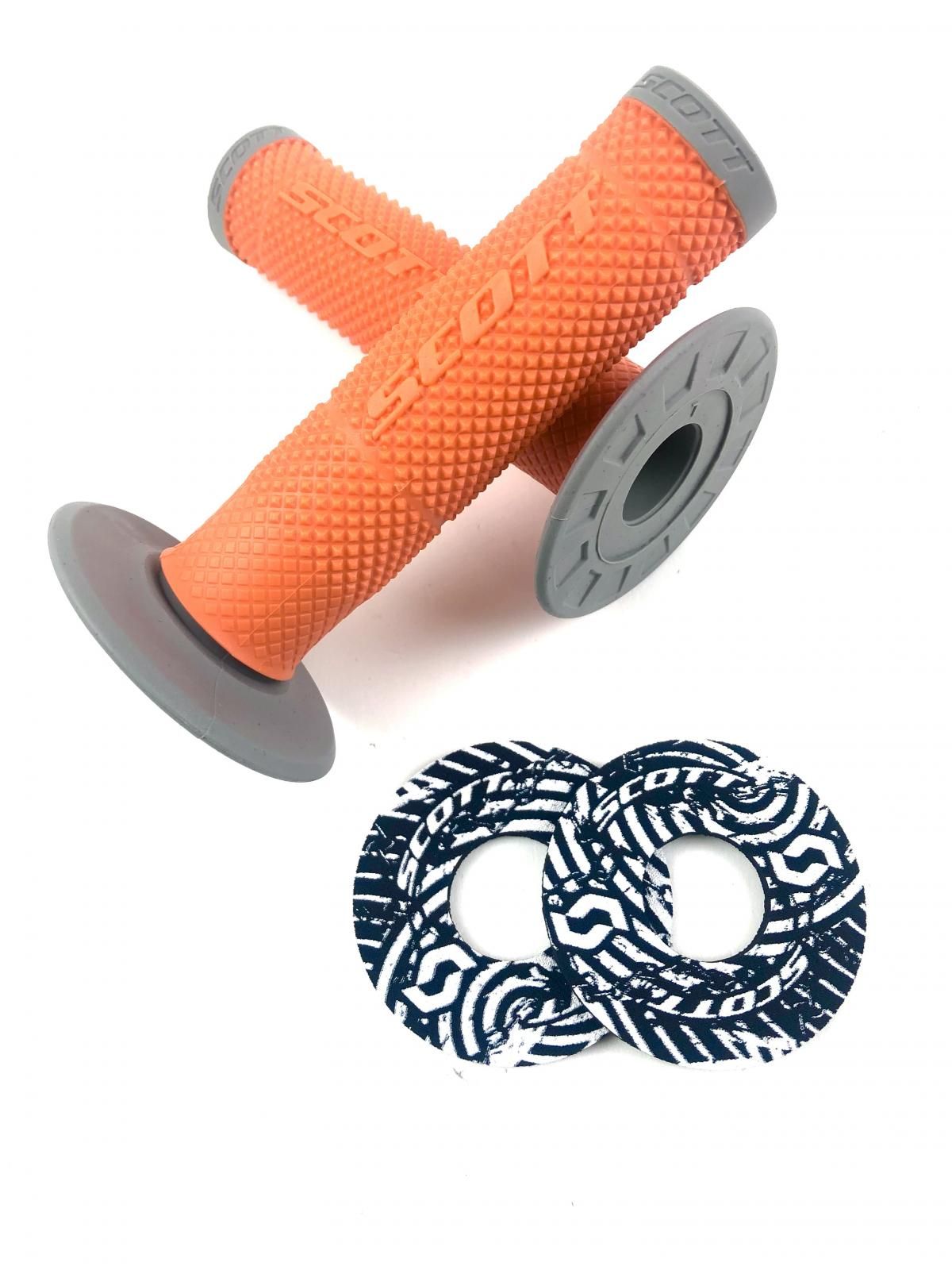 005 POIGNÉES SCOTT SX II AVEC DONUTS OU/GY, 219624-1011