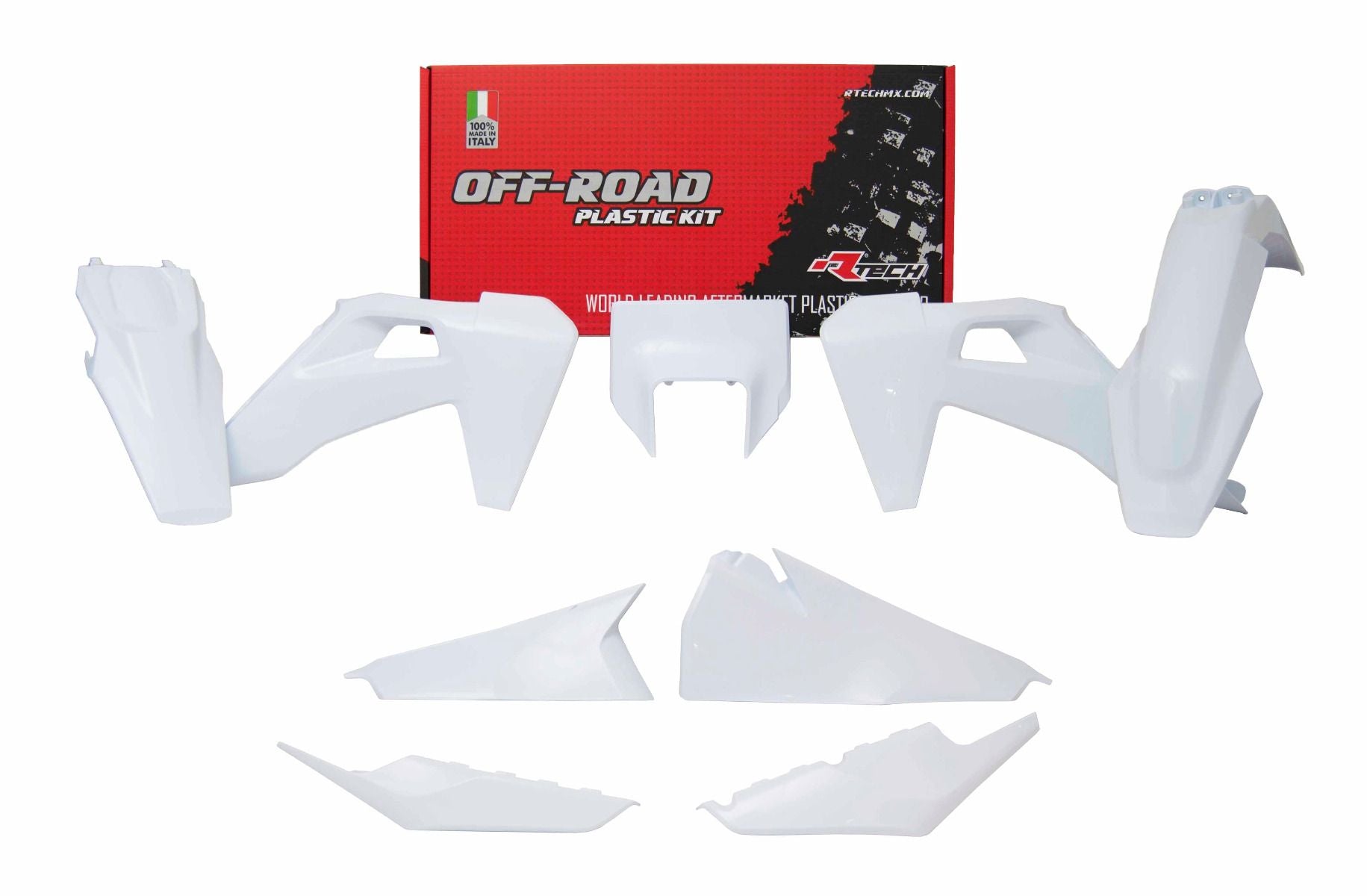 PLASTIC KIT/6 2020-23 TE/FE WHITE, RTECH R-KITHSQ-BN0-520
