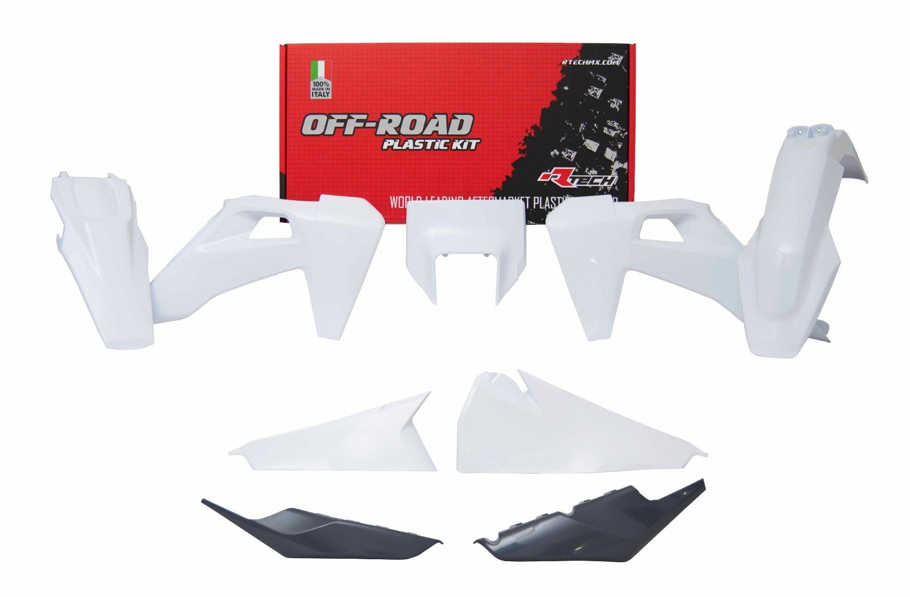 PLASTIC KIT/6 2020-23 TE/FE WHITE, RTECH R-KITHSQ-BN0-520