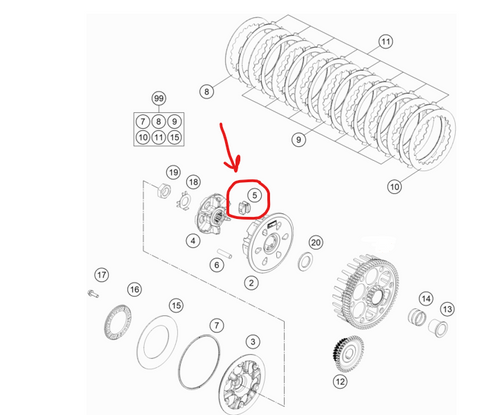KTM 78132025100 DAMPING RUBBERS