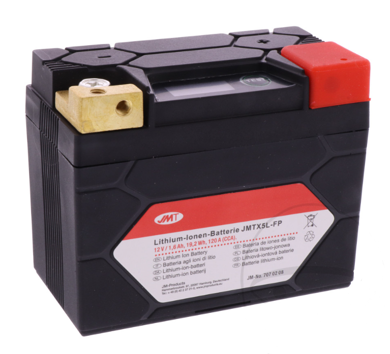 JMP BATTERY LITHIUM ION YTX4L-BS  YTX5L-BS  YTX6L-BS  YTX7L-BS 120A