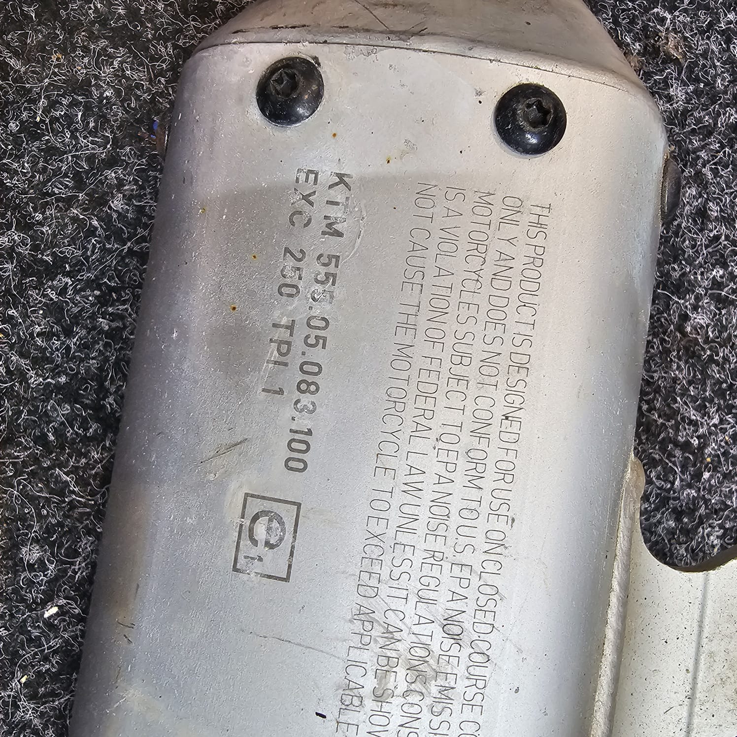 Preowned KTM 250/300 TPI GENUINE SILENCER