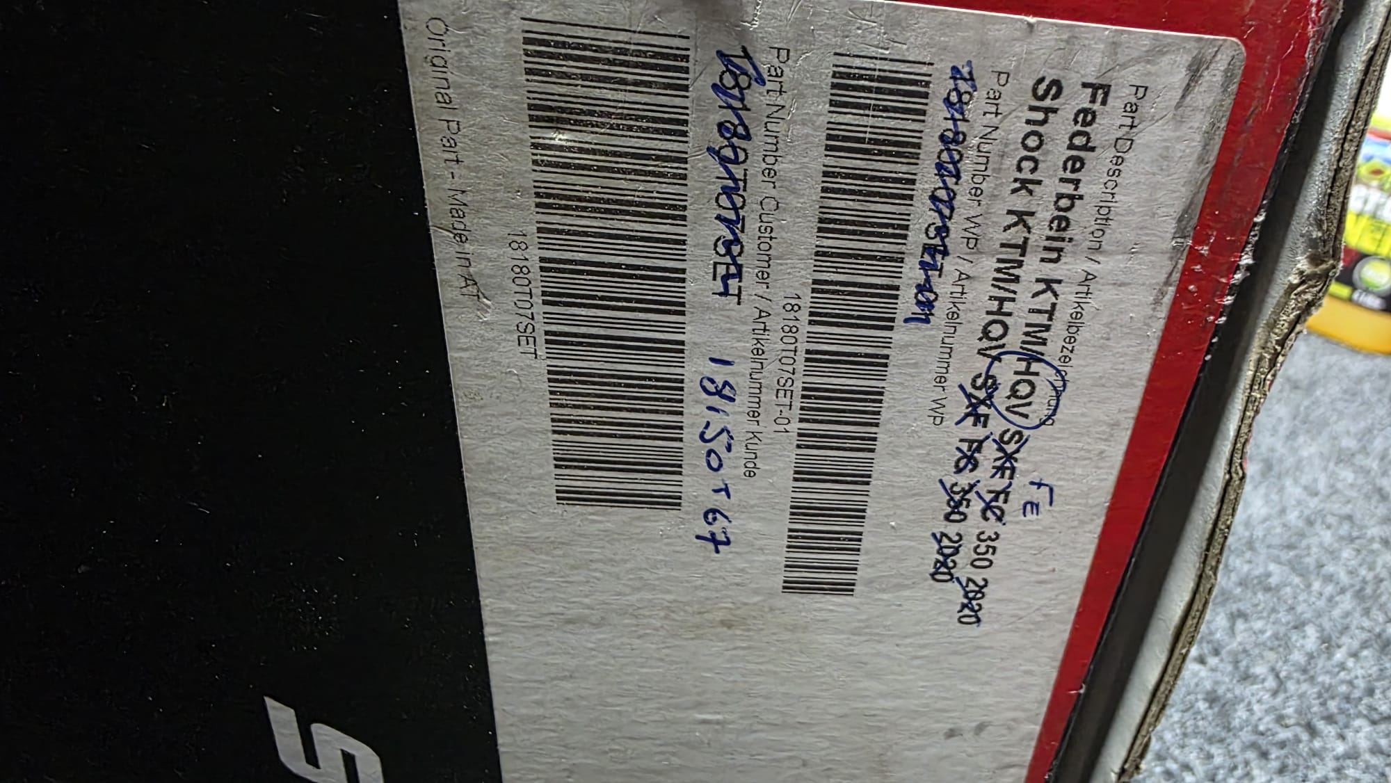 WP Pro 8950 Shock KTM HSQ GG 2017-2023