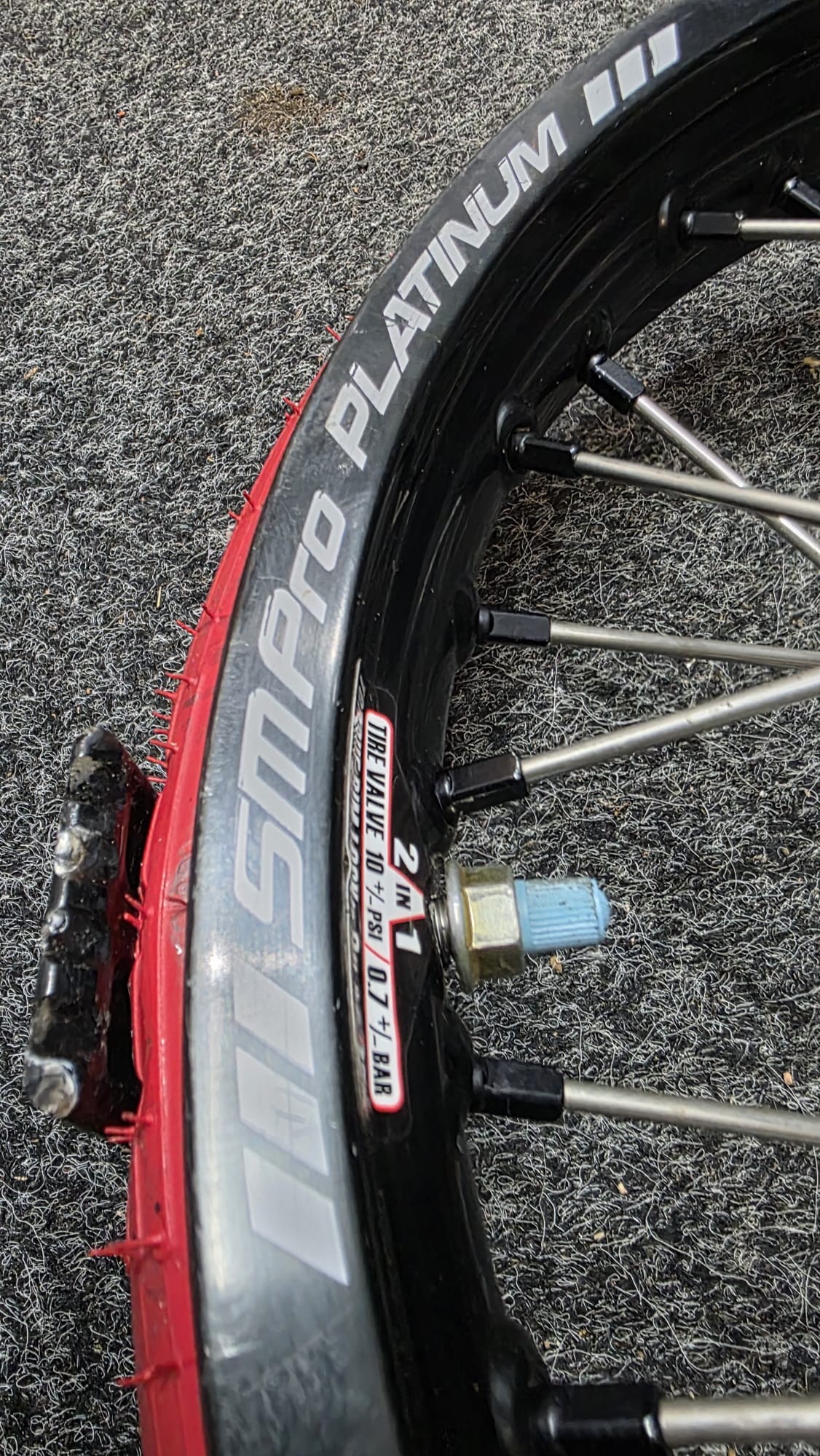 SM-PRO PLATINUM WHEEL SET 21/18 KTM HSQ GG SMPRO