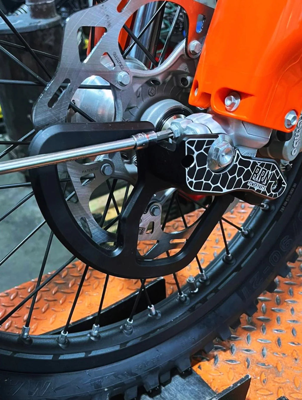 BRN FRONT DISC GUARD - KTM HSQ GASGAS