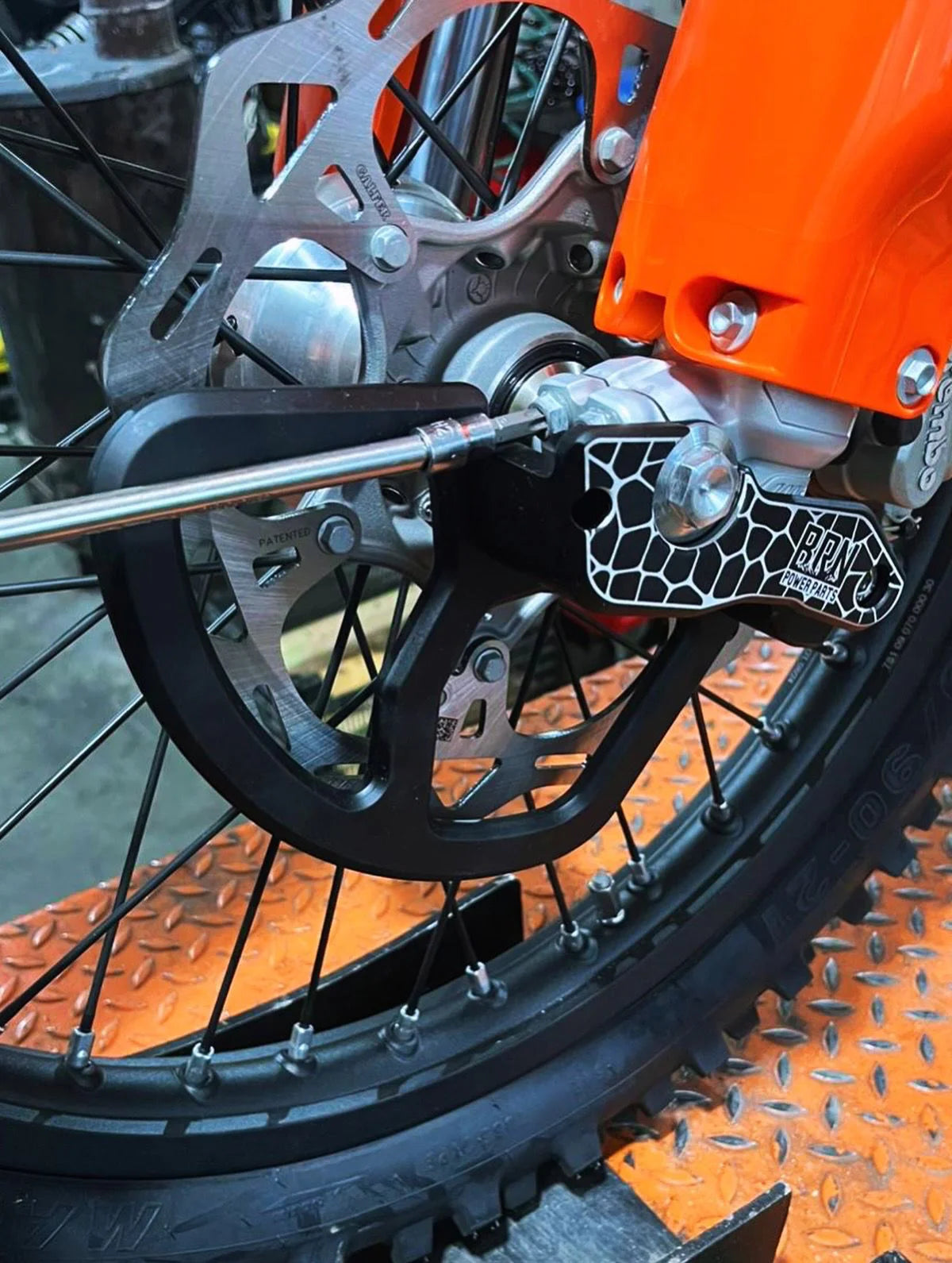BRN FRONT DISC GUARD - KTM HSQ GASGAS