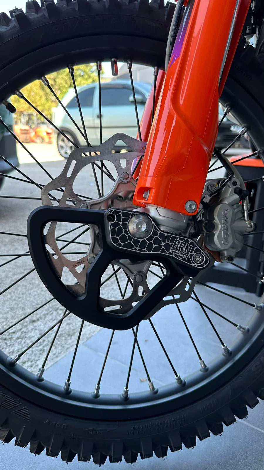 BRN FRONT DISC GUARD - KTM HSQ GASGAS