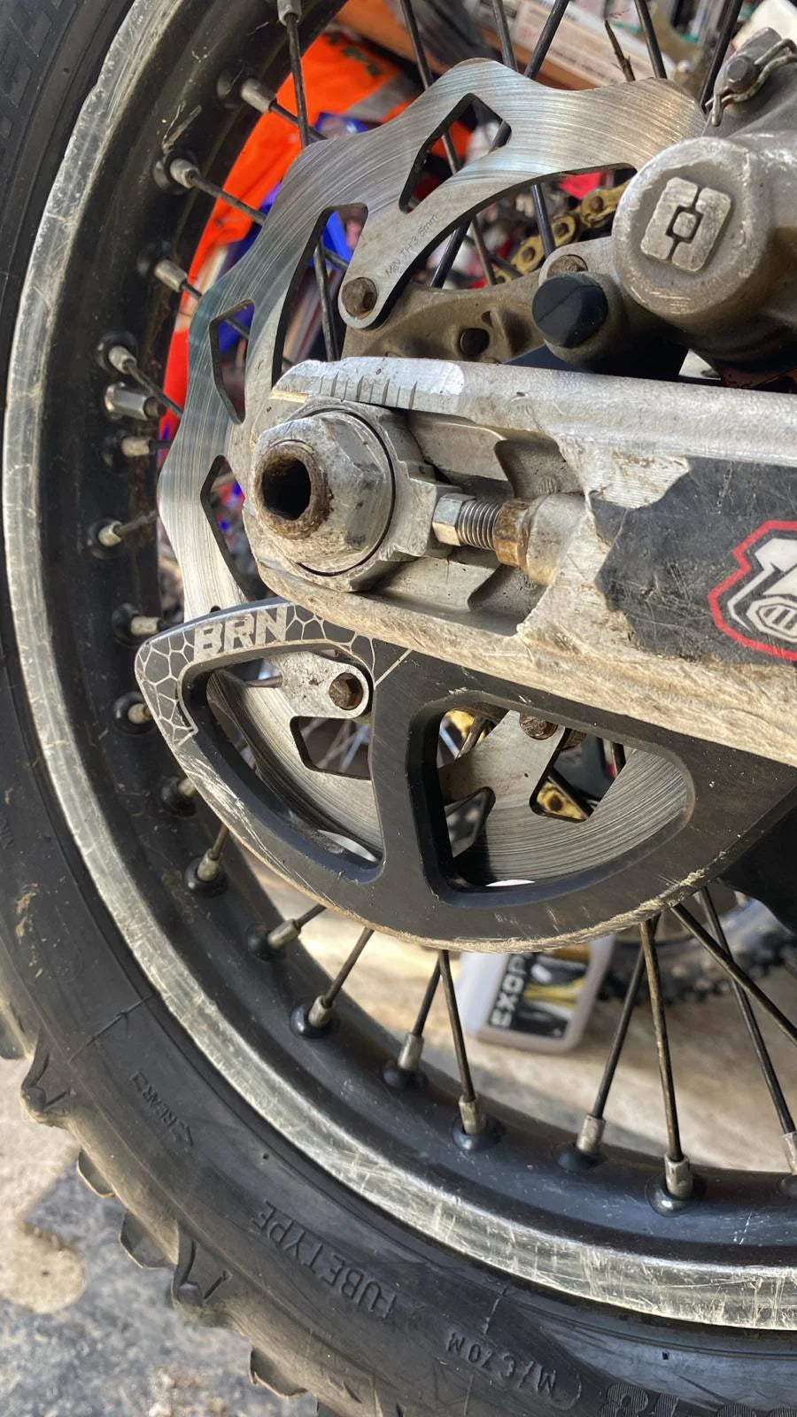 BRN REAR DISC GUARD - KTM HSQ GASGAS