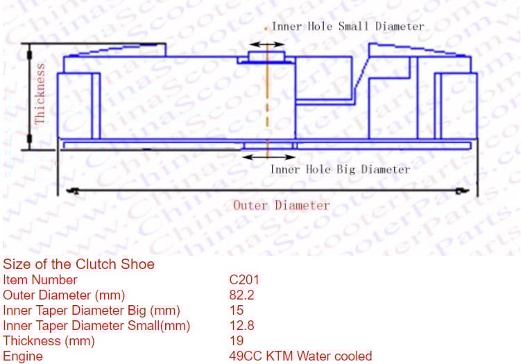 3 SHOE CLUTCH ASSEMBLY 02-10 KTM 50 SR SX WATER COOLED BIKES 45132002244