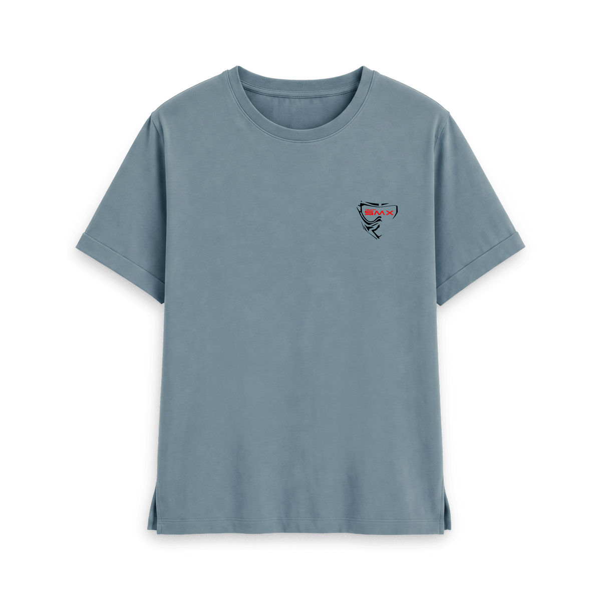 Stone Blue Printed T-shirt Front