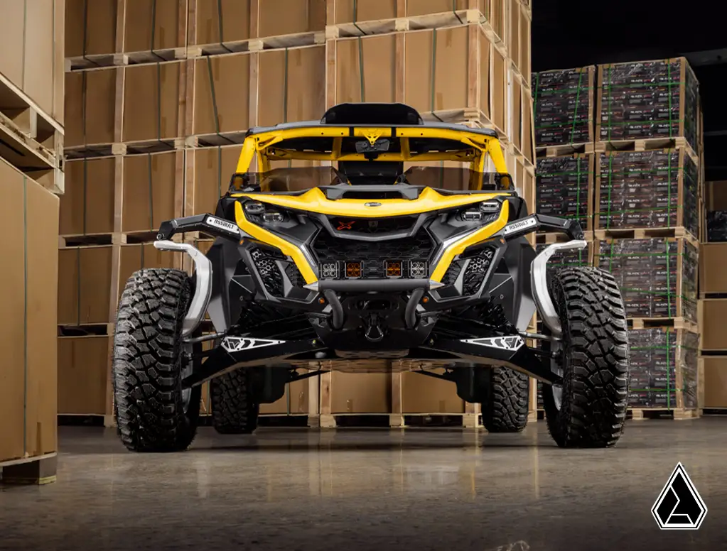 CAN AM MAVERICK R BOXED HIGH CLEARANCE FRONT A-ARMS, SUPER ATV, AA-CA-MAVR-001-01