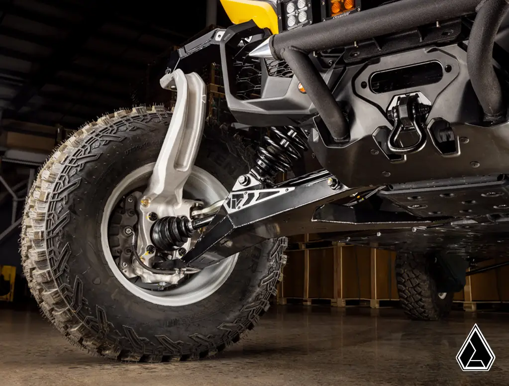 CAN AM MAVERICK R BOXED HIGH CLEARANCE FRONT A-ARMS, SUPER ATV, AA-CA-MAVR-001-01
