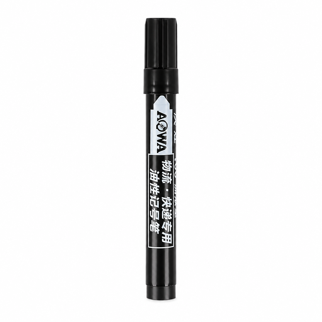 PERMANENT MARKER PEN OIL-BASED QUICK-DRY WATERPROOF BLACK INK METAL GLASS