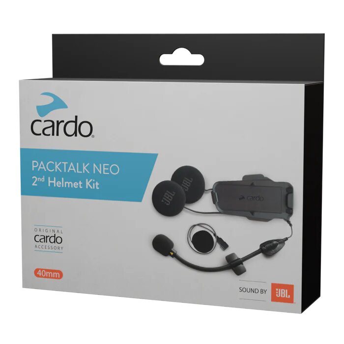 CARDO PACKTALK NEO 2ND HELMET KIT, TRACK COMMUNICATION, WIRELESS