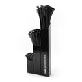 TAGZ BLACK ZIP TIE HOLDER WITH 300pcs, 40mm 3 ZONE ORGANIZER STORAGE WORKSHOP SHED GARAGE