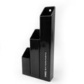 TAGZ BLACK ZIP TIE HOLDER 40mm 3 ZONE ORGANIZER STORAGE WORKSHOP SHED GARAGE