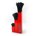 TAGZ RED ZIP TIE HOLDER WITH 300pcs, 40mm 3 ZONE ORGANIZER STORAGE WORKSHOP SHED GARAGE