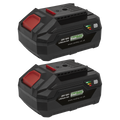 20V 4Ah BATTERY PACK LITHIUM SV20, 2 BATTERIES