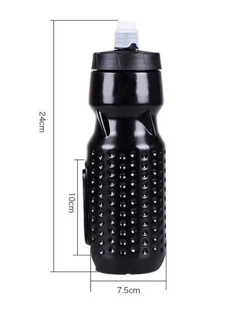 Magnetic Cycling Water Bottle Holder Cage 710ml - Black - Fidlock Style Connection