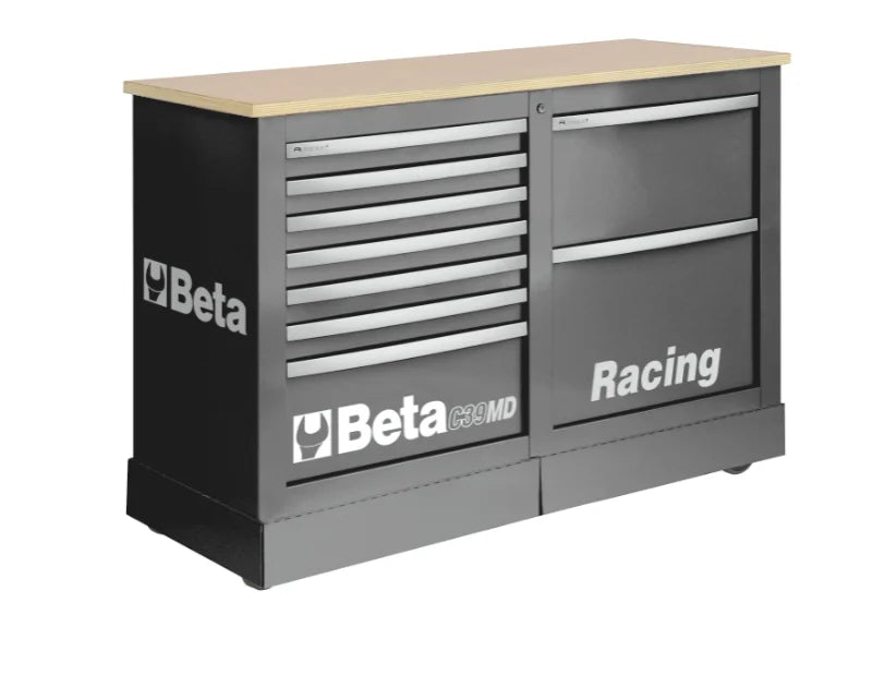 Special Mobile Roller Cabinet Racing MD Type with 7-Drawer and 2-Drawer Modules - Beta Tools C39MD-R