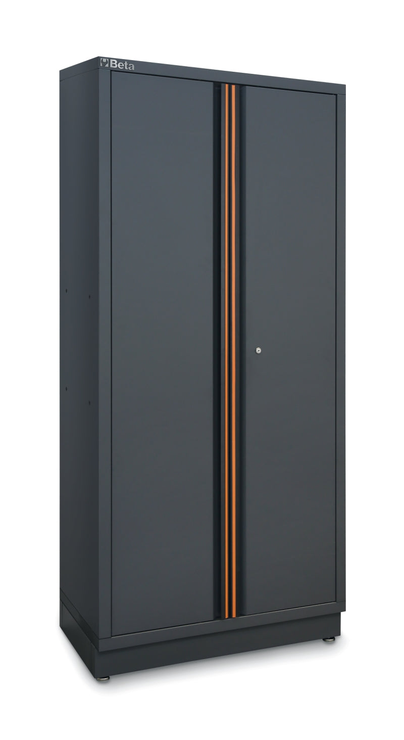 Two-Door Tool Cabinet with Adjustable Shelves and Lock for Workshop - BetaC45PRO C45PRO AS2