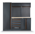 Workshop Equipment Combination with Wood Worktop, Drawers, Tool Panels, and Cabinets - BetaC45PRO C45PRO BW
