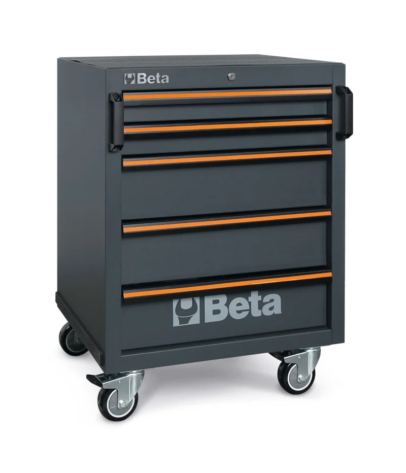 Mobile Roller Cab with 5 Drawers and Swivel Castors for Workshop - BetaC45PRO C45PRO C5