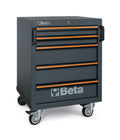 Mobile Roller Cab with 5 Drawers and Swivel Castors for Workshop - BetaC45PRO C45PRO C5