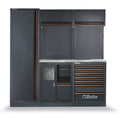 Workshop Equipment Combination with Stainless Steel Worktop, Drawers, Tool Panels, and Cabinets - BetaC45PRO C45PRO CX