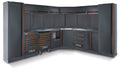 Workshop Equipment Combination with Stainless Steel Worktops, Drawers, Tool Panels, and Cabinets - BetaC45PRO C45PRO DX
