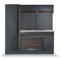 Workshop Equipment Combination with Stainless Steel Worktop, Drawers, Tool Panels, and Cabinets - BetaC45PRO C45PRO EX